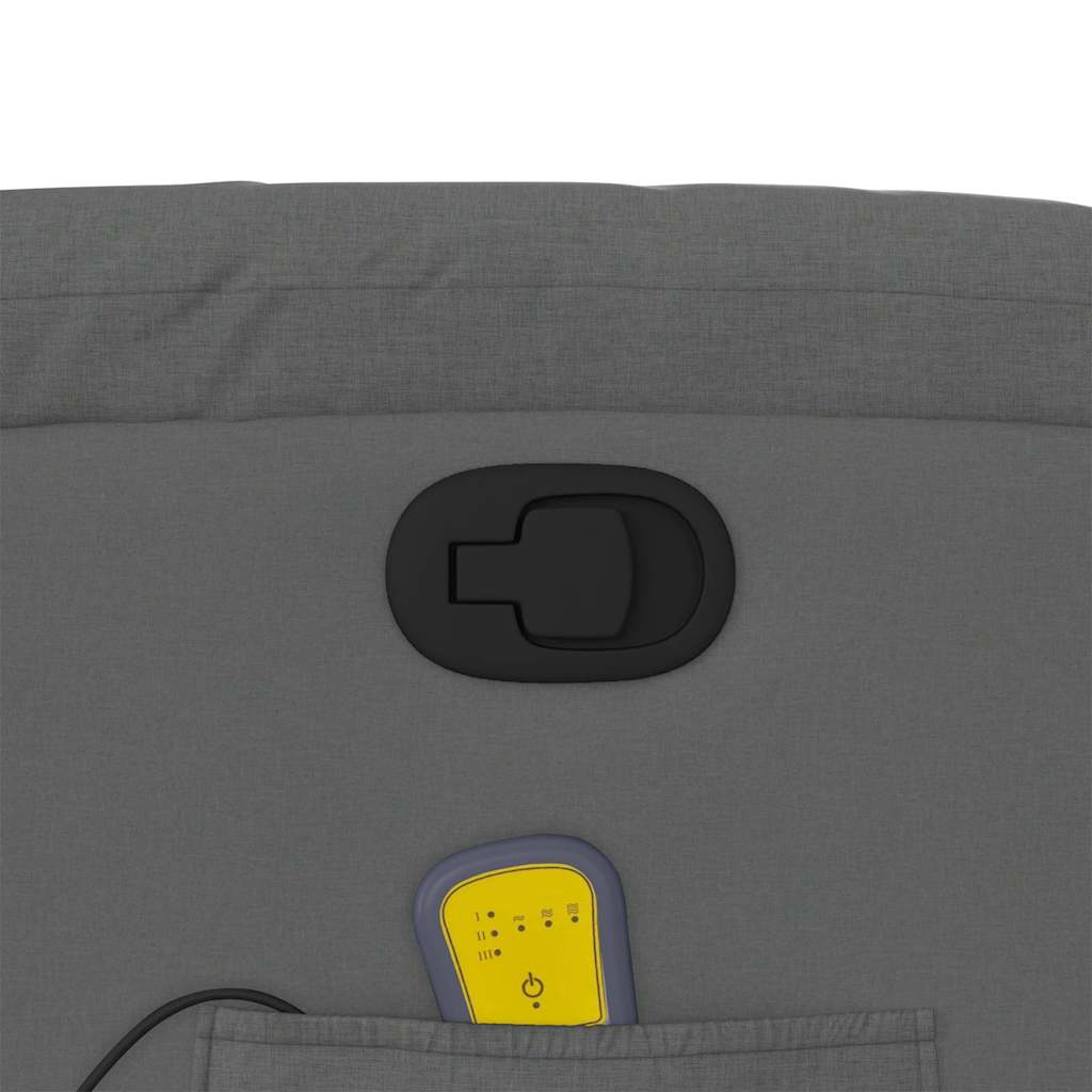 massagestol stof mørkegrå