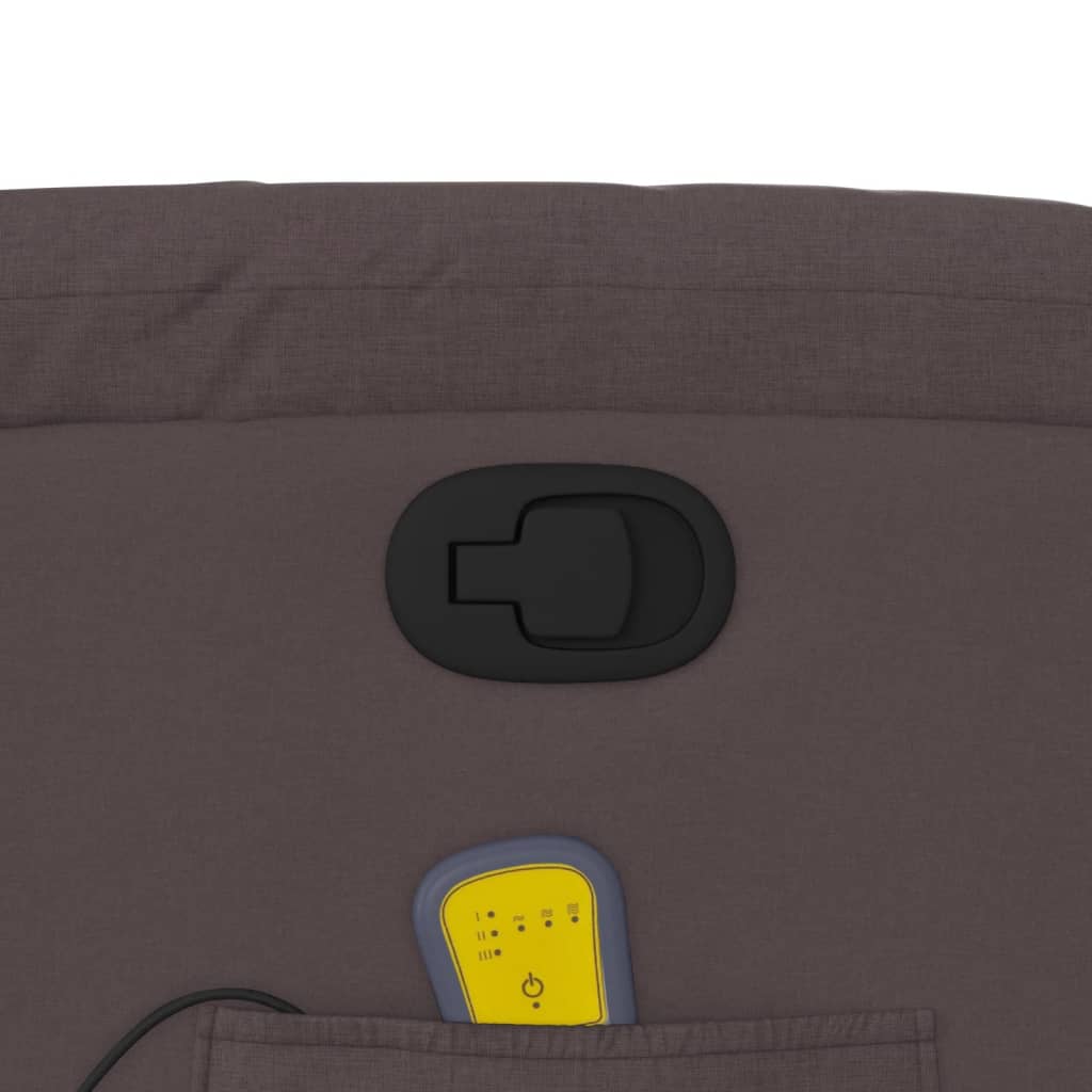 massagestol stof mørkebrun