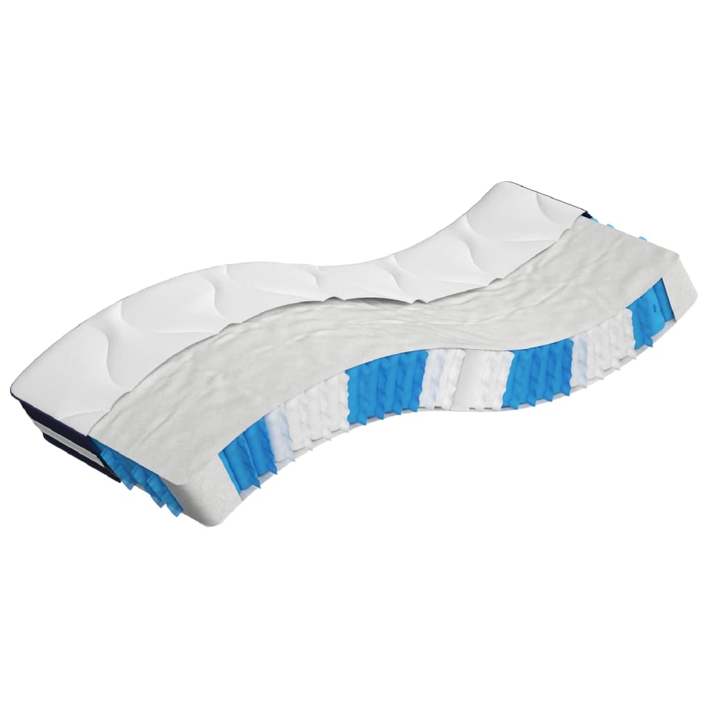 springmadras med pocketfjedre 70x200 cm medium fast