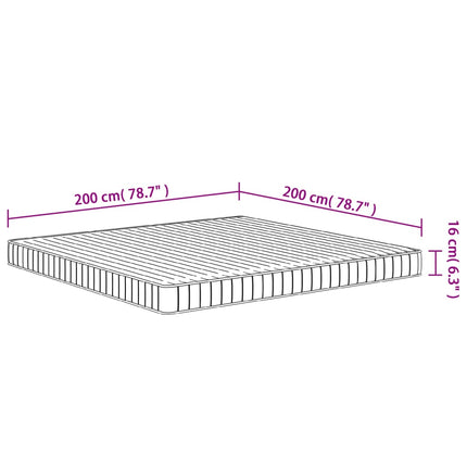 skummadras 200x200 cm medium blød