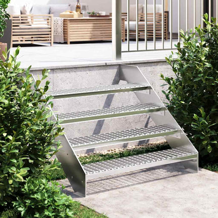 trappetrin 100x24x7 cm trinrist galvaniseret stål