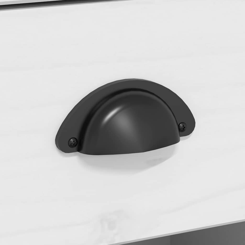 skænk BODO 115,5x43x200,5 cm massivt fyrretræ hvid og brun