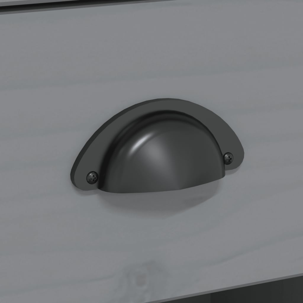 skænk BODO 115,5x43x200,5 cm massivt fyrretræ grå