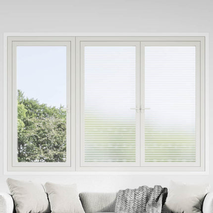 vinduesfolie stribet PVC matteret