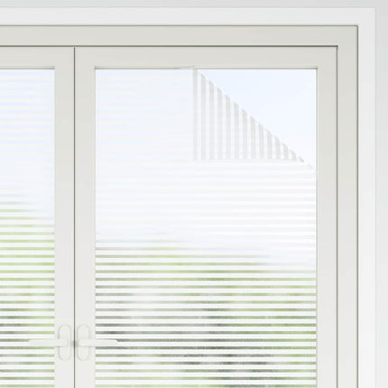 vinduesfolie stribet PVC matteret