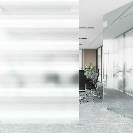vinduesfolie stribet PVC matteret