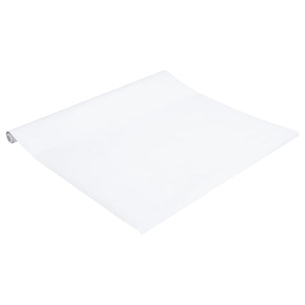 selvklæbende folie til møbler 90x500 cm PVC mat hvid