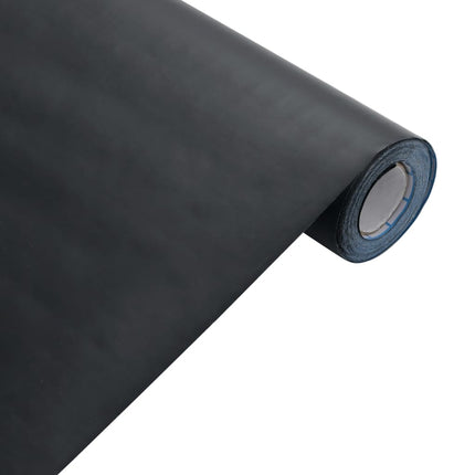 selvklæbende folie til møbler 90x500 cm PVC mat sort