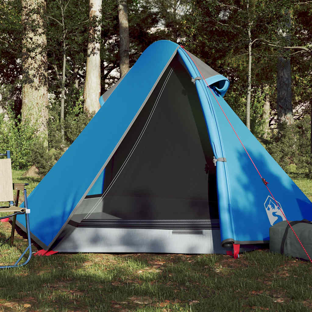 2-personers kuppeltelt - vandafvisende campingtelt, blå