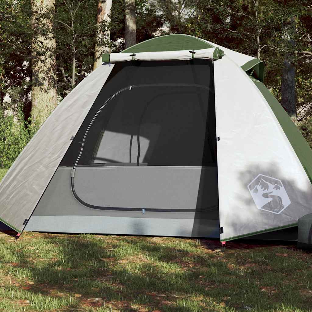 2-personers campingtelt - vandafvisende kuppel, grøn
