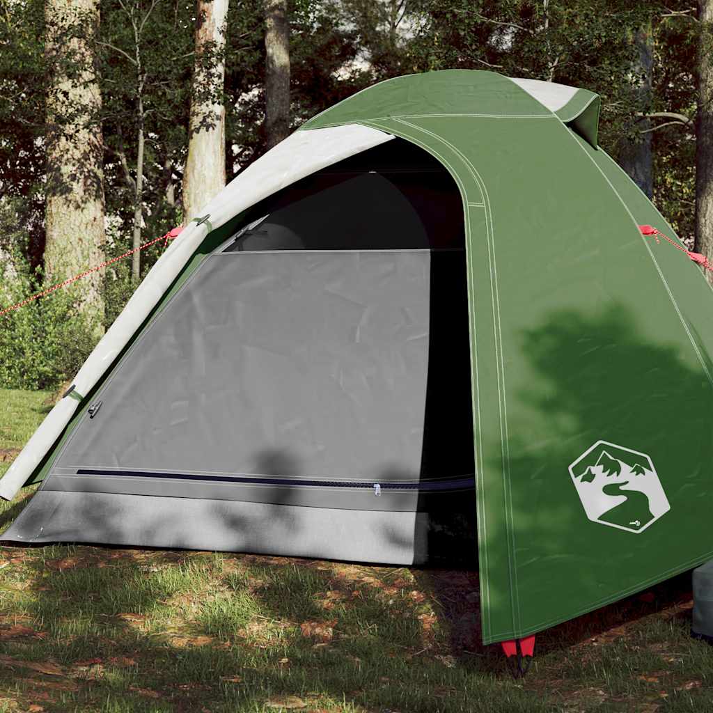 3-personers kuppeltelt - vandafvisende campingtelt, grøn