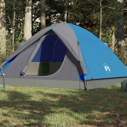 3-personers campingtelt vandtæt blå
