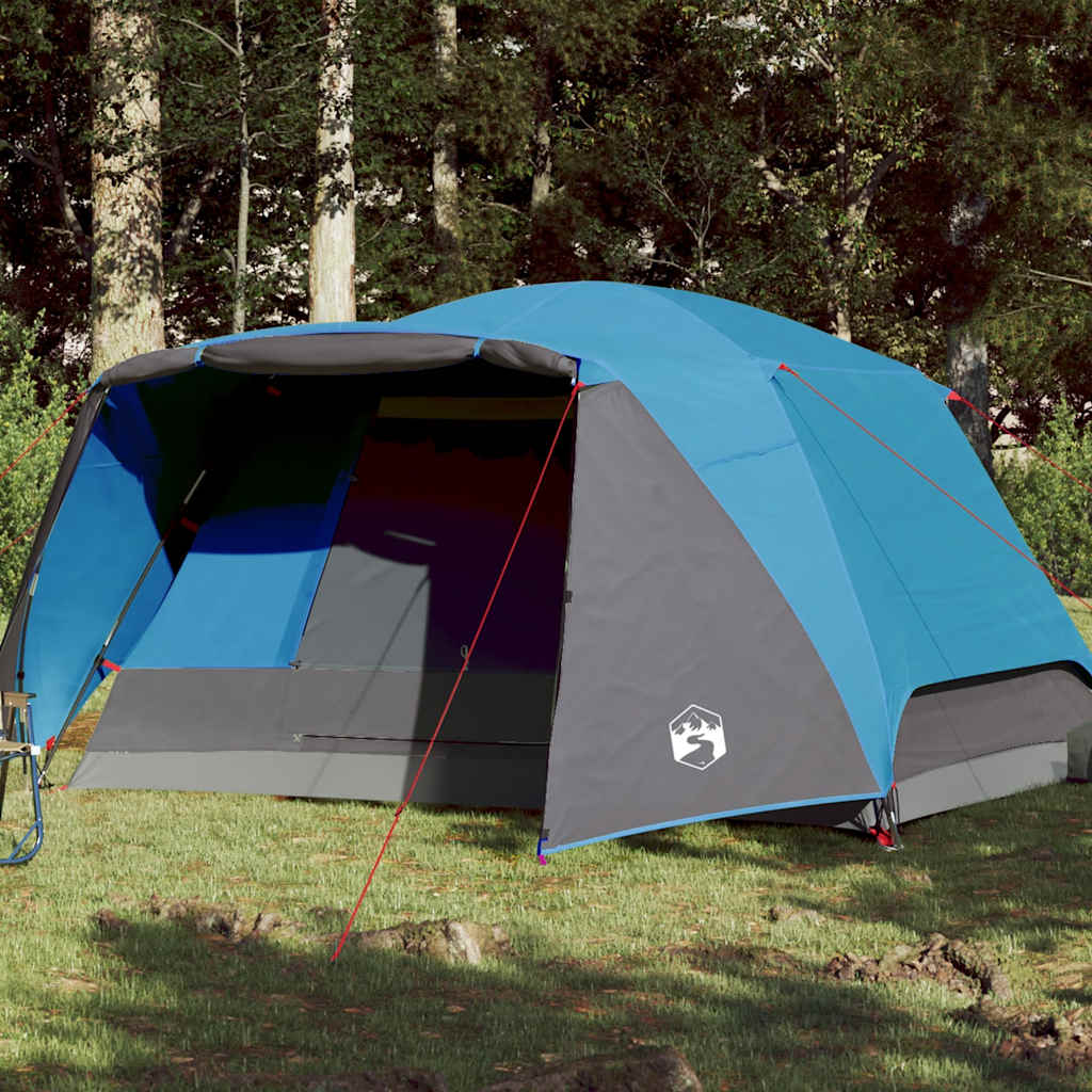 4-personers campingtelt med fortelt vandtt bl