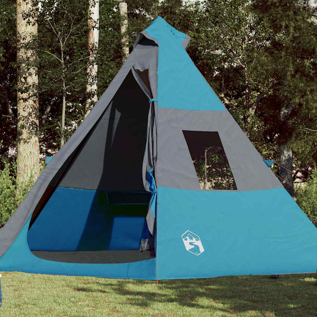 7-personers tipi campingtelt - vandafvisende, blå