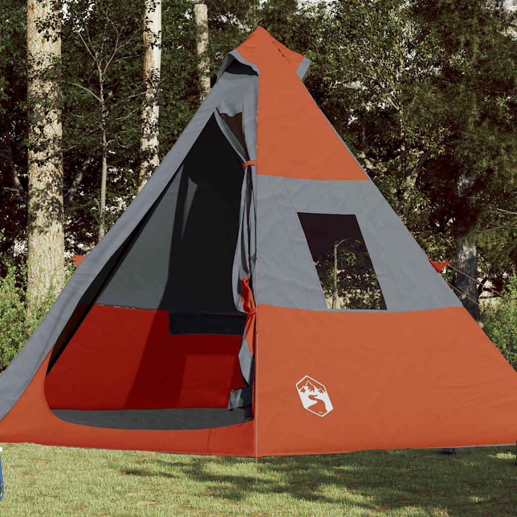 7-personers tipi campingtelt - vandafvisende, orange