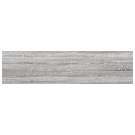 væghylder 4 stk. 40x10x1,5 cm konstrueret træ grå sonoma-eg