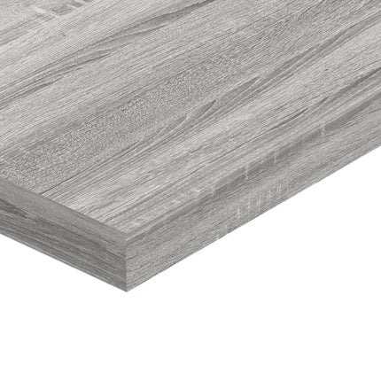 væghylder 4 stk. 40x10x1,5 cm konstrueret træ grå sonoma-eg