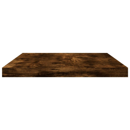 væghylder 4 stk. 40x20x1,5 cm konstrueret træ røget egetræ