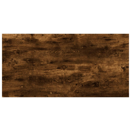 væghylder 4 stk. 40x20x1,5 cm konstrueret træ røget egetræ