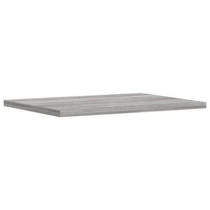 væghylder 4 stk. 40x30x1,5 cm konstrueret træ grå sonoma-eg