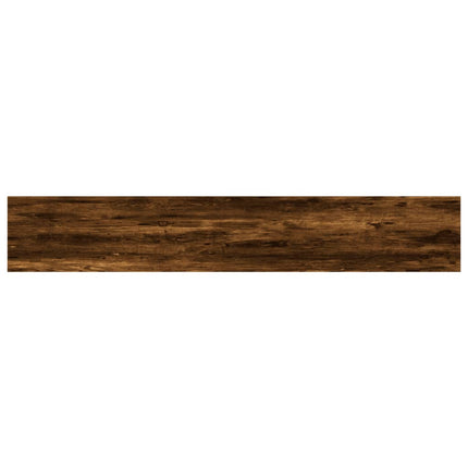 væghylder 4 stk. 60x10x1,5 cm konstrueret træ røget egetræ