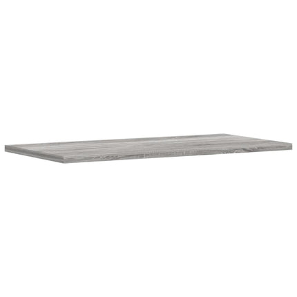væghylder 4 stk. 60x20x1,5 cm konstrueret træ grå sonoma-eg
