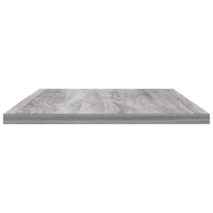 væghylder 4 stk. 60x20x1,5 cm konstrueret træ grå sonoma-eg