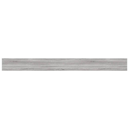 væghylder 4 stk. 8100x10x1,5 cm konstrueret træ grå sonoma-eg