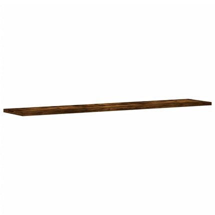 væghylder 4 stk. 100x20x1,5 cm konstrueret træ røget egetræ