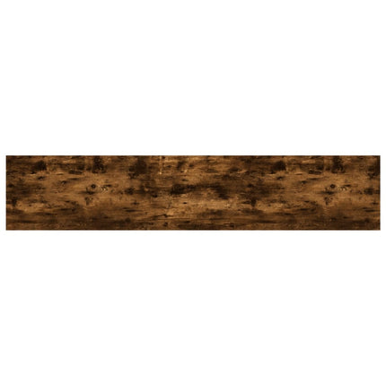 væghylder 4 stk. 100x20x1,5 cm konstrueret træ røget egetræ