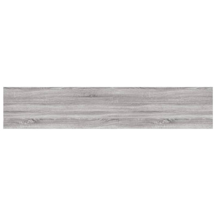 væghylder 4 stk. 100x20x1,5 cm konstrueret træ grå sonoma-eg