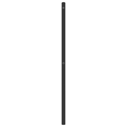 udskiftningsgavl 193 cm metal sort