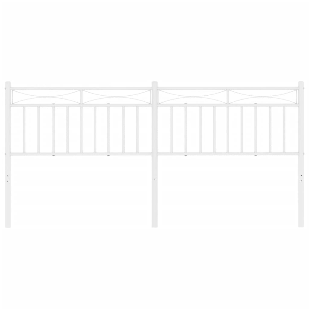 udskiftningsgavl 200 cm metal hvid