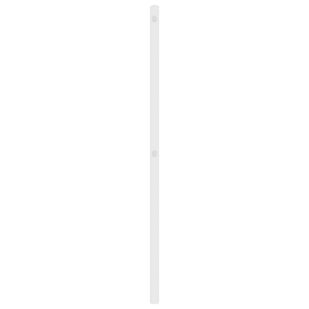 udskiftningsgavl 200 cm metal hvid