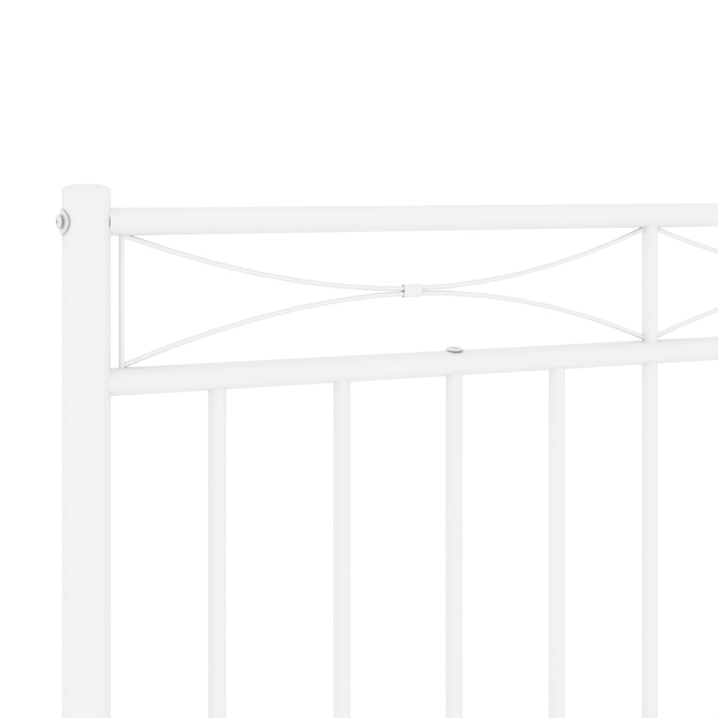 udskiftningsgavl 200 cm metal hvid