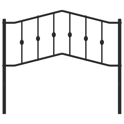 udskiftningsgavl 107 cm metal sort