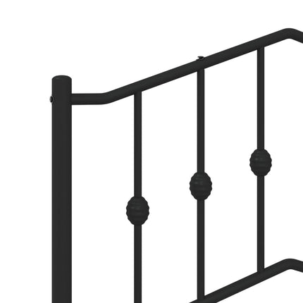 udskiftningsgavl 107 cm metal sort