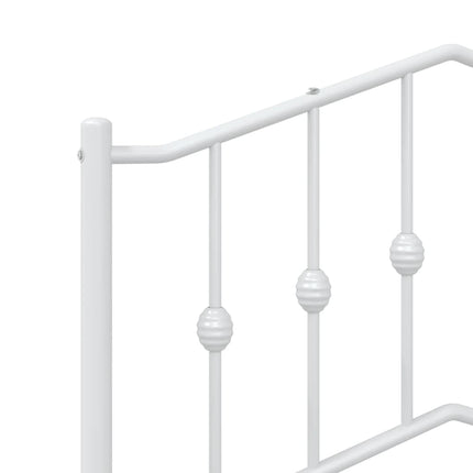 udskiftningsgavl 107 cm metal hvid