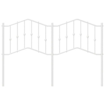 udskiftningsgavl 135 cm metal hvid