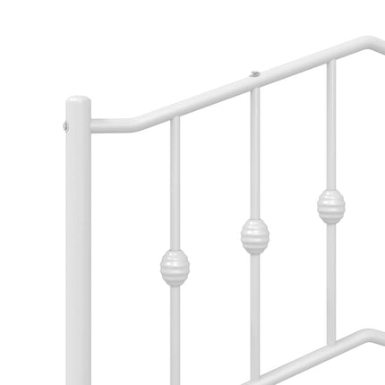 udskiftningsgavl 150 cm metal hvid