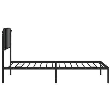 sengeramme med sengegavl 107x203 cm metal sort