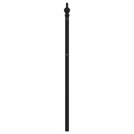 udskiftningsgavl 100 cm metal sort