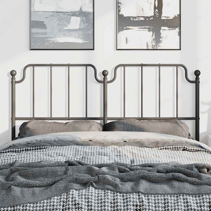 udskiftningsgavl 150 cm metal sort
