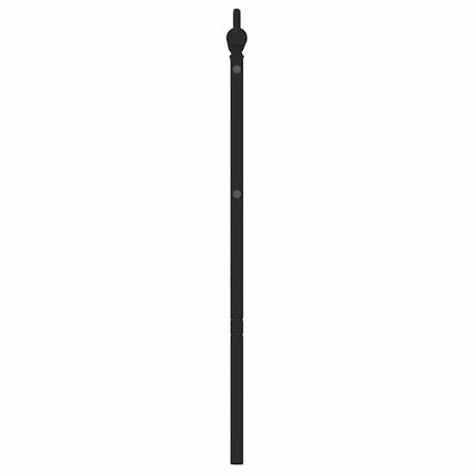 udskiftningsgavl 180 cm metal sort