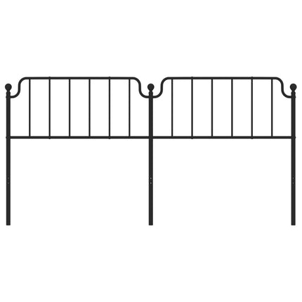udskiftningsgavl 200 cm metal sort