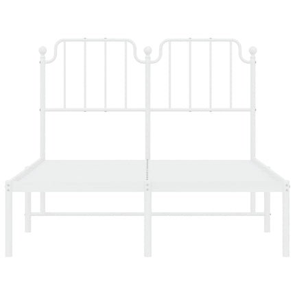 sengeramme med sengegavl 120x190 cm metal hvid