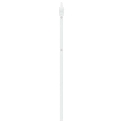udskiftningsgavl 135 cm metal hvid