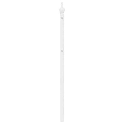 udskiftningsgavl 180 cm metal hvid