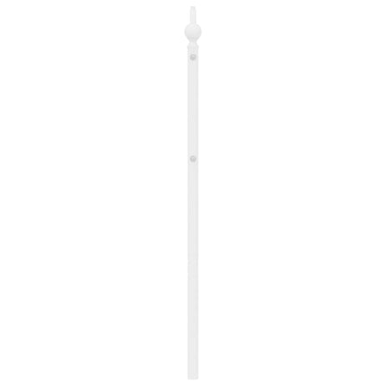 udskiftningsgavl 193 cm metal hvid