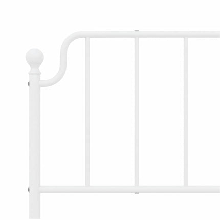 udskiftningsgavl 193 cm metal hvid